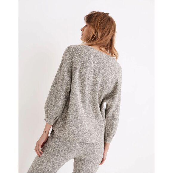 Madewell Telluride Pullover Sweater Marled Storm Size Small - Picture 2 of 8